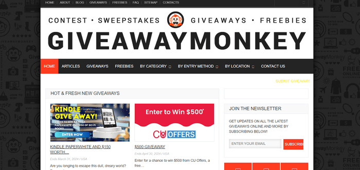 Giveaway Monkey